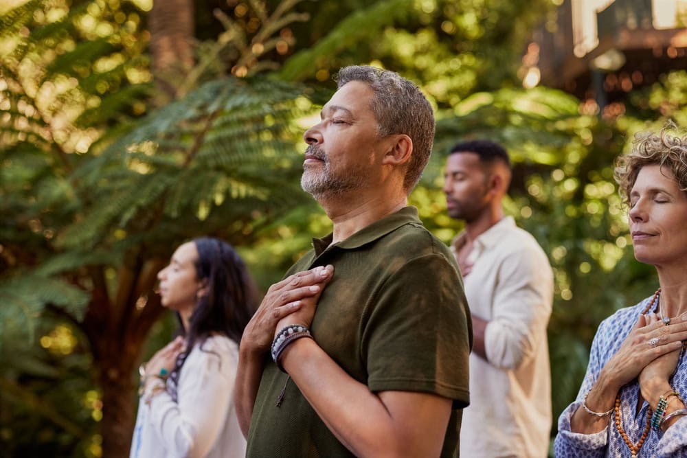 group therapy connecting with nature heroin rehab
